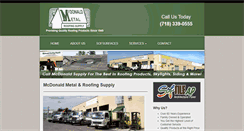 Desktop Screenshot of mcdonaldroofingsupply.com