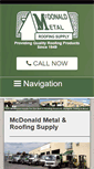 Mobile Screenshot of mcdonaldroofingsupply.com